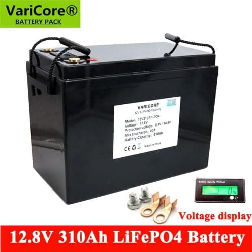 12.8V 310Ah LiFePO4 battery 12V 4 series Lithium iron phospha For RV Campers Golf Cart Off-Road Off-grid Solar Wind batteries