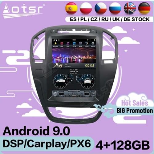 128G Tesla Screen Multimedia Stereo Android Player For Opel Insignia Vauxhall Holden CD300 CD400 2008 2009 2010-20013 Head Unit