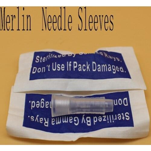 50 Pcs Needle Sleeves For Merlin Tattoo Machine Permanent Makeup Eyebrows Lip Machine Gun Kit Accessories Tattoo Supply