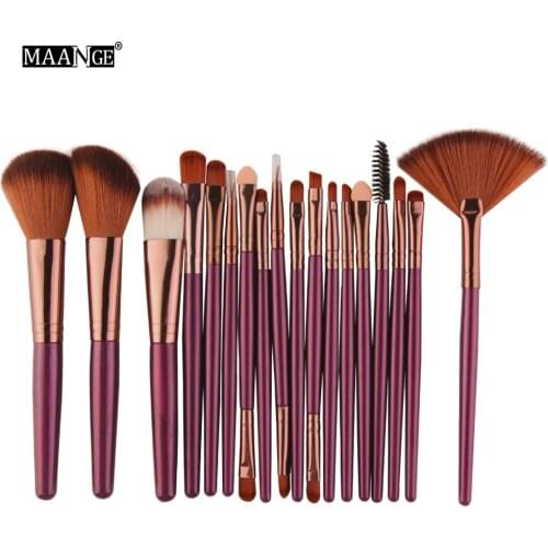 Makeup Brushes Set 18pcs Eyebrow Highlighter Powder Foundation Eye Shadow Brush Cosmetics Professional Makeup Brush