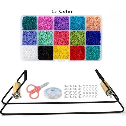 DIYWood Weaving Knitting Beading Loom Kit for Jewelry Bracelets Handmade Knitting Machine Educational Toys Childrens day Gifts