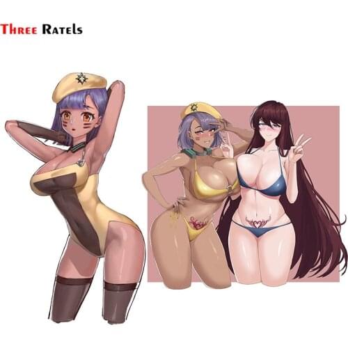 Three Ratels F321 Sexy Girl t 8w Valkyrie Quick Camel Last Origin Sticker For Iphone 12 macbook Skateboard Car Decoration Decal