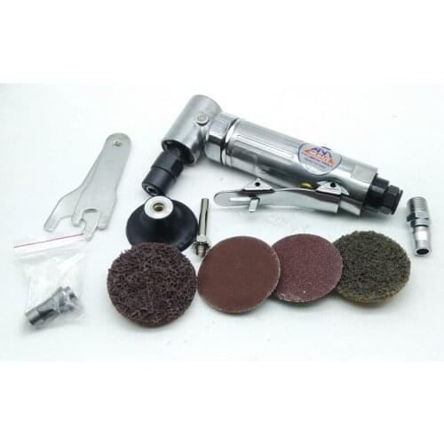 New 1Pcs 3 & 6mm 1/4'' & Pneumatic Angle Die Grinding Machine with pad 90 Degree Air Grinder Tool
