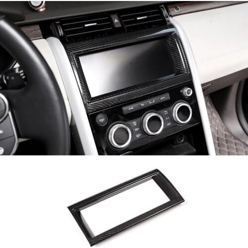 Fit For Land Rover Discovery 5 LR5 l462 2017-2020 Real Dry Carbon Fiber Interior GPS Navigation Screen Frame Cover Trim