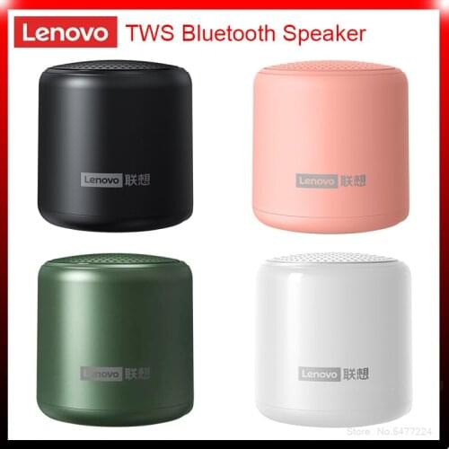 Lenovo TWS Bluetooth Speaker L01 Portable Outdoor Loudspeaker Wireless Mini Column Stereo Music Surround Waterproof Bass Box