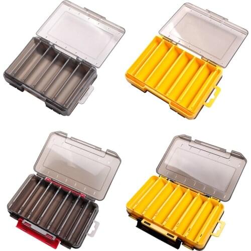 Portable Fishing Lure Box Double Side Bait Hook Organizer for Artificial Bait Fishing Tackle Boxes Fishing Equipment Accessories