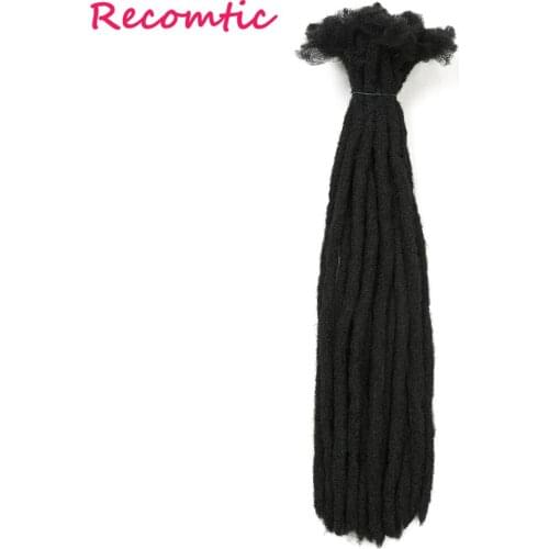 Recomtic Crochet Hair Extensions Synthetic Hair Colore Handmade 22inch Dread Locs Intrecciare I Capelli