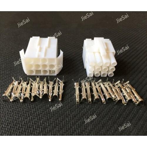 Female And Male Small Tamiya Connector Kits Mini Tamiya EL 4.5MM Socket Plug With 12 Way 12 Pin