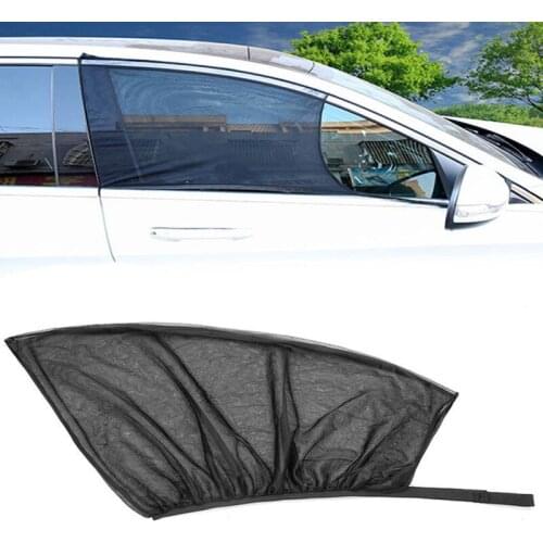 Car Sun Shade Side Window Sunshade Cover Auto UV Protect Mesh Sun Visor Window Films Velcro Curtain Side Car Styling Accessories