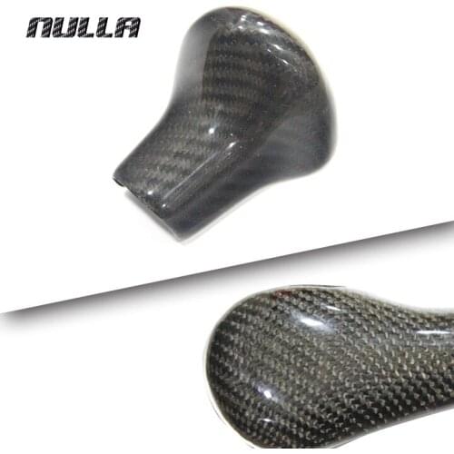 NULLA Carbon Fiber For AUDI A4 A5 A6 A7 Q5 Q7 S6 S7 2012 2013 2014 2015 2016 Gear Shift Shifter Knob Cover Sticker Styling