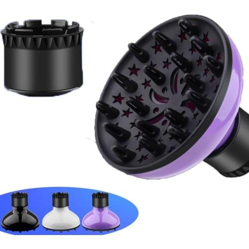 Universal Dryer For Blowing Curly Hair Adjustable Air Volume Large Wind Hood Fxed Shape Dispersing Wind Drying Hair