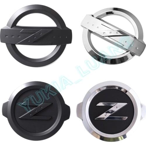 2x ABS Z Nameplate Car Front Rear Trunk Emblem for 350Z 370Z Fairlady Z33 Badge Sticker
