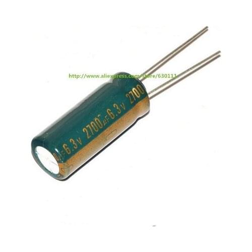 20PCS 6.3V 2700UF Aluminum Electrolytic Capacitor 2700UF 6.3V 10*20mm