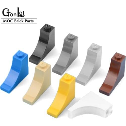 20Pcs/lot MOC PART Bricks Curved 18653 Brick Arch 1 x 3 x 2 Inverted Building Blocks Bricks Particles DIY Educational Toys Gifts