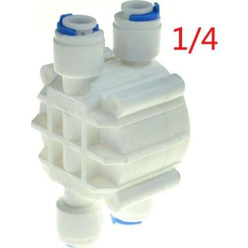 1/4" OD Hose Connection Auto Shut Off 4 Way Valve for RO Water Reverse ST029