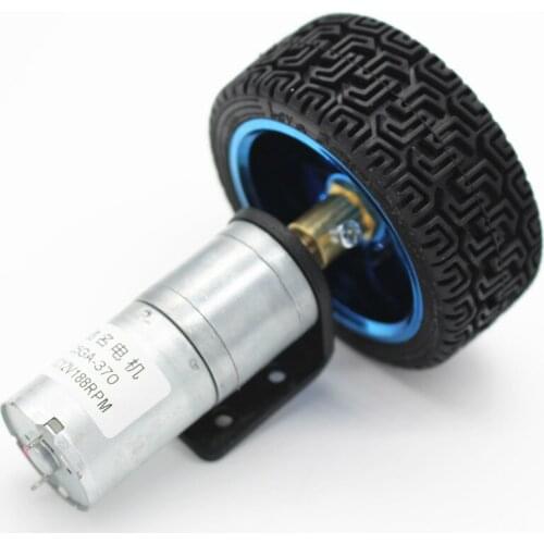 DAGU D24-DC Motor+ Bracket+65mm Wheel Robot Motor ,Bracket , Racing Wheel ,5MM Couplings, Electric Race Making Robot Acessori