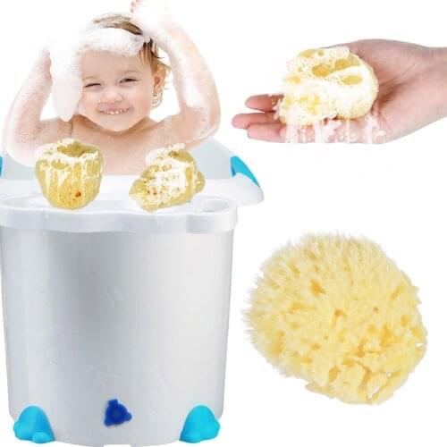 Baby Kids Bath Brush Newborn Sponge Face Cleaning Body Bath Scrubber Massage Brushes BabY Exfoliating Tool Shower F6M3