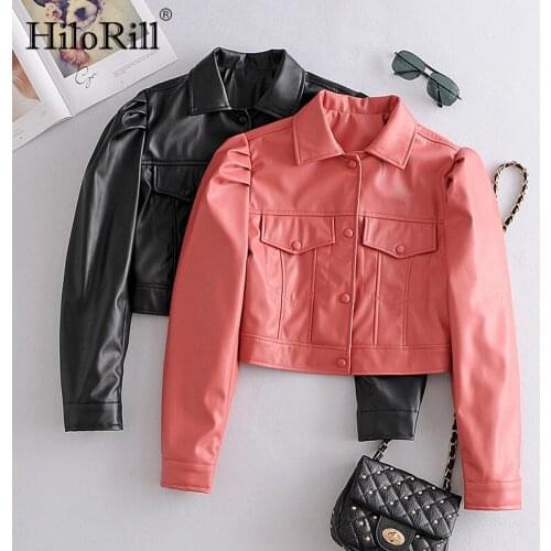 HiloRill Women's Leather Jackets