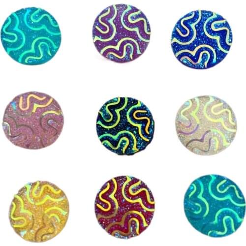 60PCS 12mm AB Resin Round Flatback Rhinestone Scrapbook Wedding Applique Crafts SD76A*2