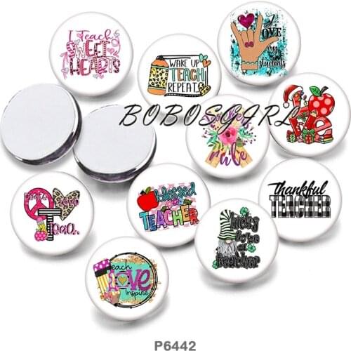 LOVE TACHER 12mm/18mm/20mm/25mm/30mm Round Glass Cabochon Flat Back Making Findings P6550