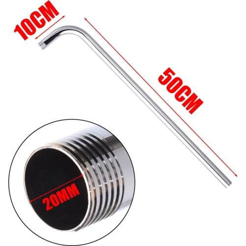 Mayitr 60cm Stainless Steel Wall Mounted Tube Rain Bathroom Fixtures Shower Equipment Shower Head Arm