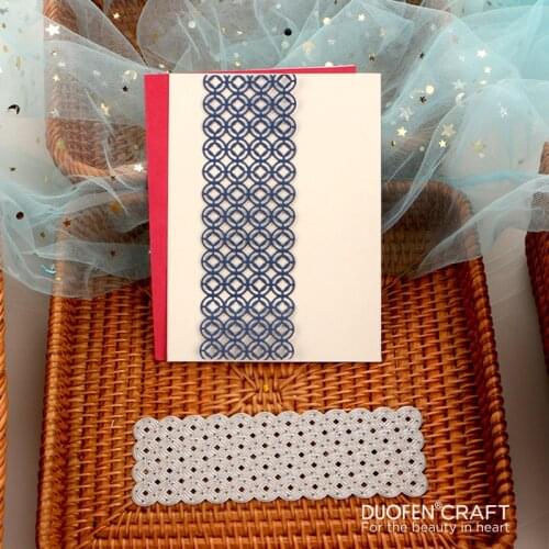 DUOFEN METAL CUTTING DIES Asian ancient coins border stencil DIY Scrapbook Paper Album 2021 new