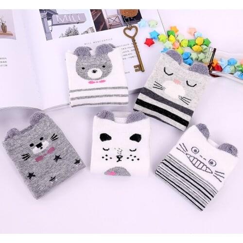 Fashion Cartoon Character Cute Short Socks Women Harajuku Cute Patterend Ankle Socks Hipster Funny Socks Female 1pair=2pcs XG30