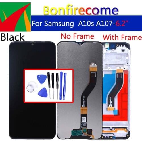 New For Samsung Galaxy A10s lcd Display A107/DS A107F A107FD A107M Touch Screen Digitizer with frame