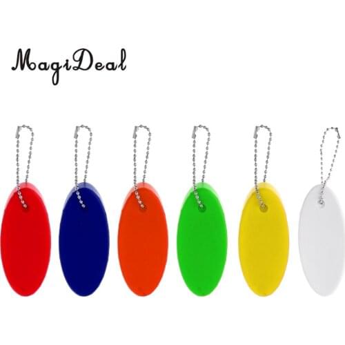 MagiDeal Floating Oval Foam Keychain Keyring Buoyant Key Float for Yachting Boating Kayak Canoe Drifting Swim Surf Water Sports