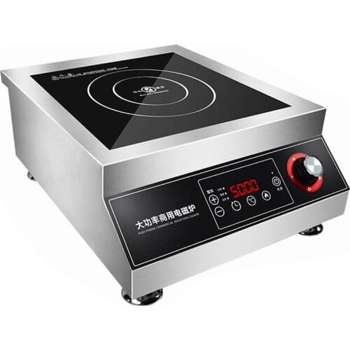 Commercial induction cooker 5000w high-power flat braised meat soup cooker 5kw stir-fry commercial induction cooker