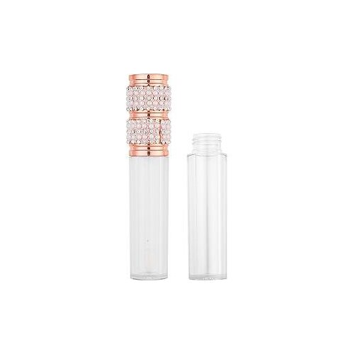 30/50pcs New Arriver Empty Lip Gloss Tube Elegant Diamond Cap Clear Round Lipgloss Cosmetic Packaging Container Refillble Bottle
