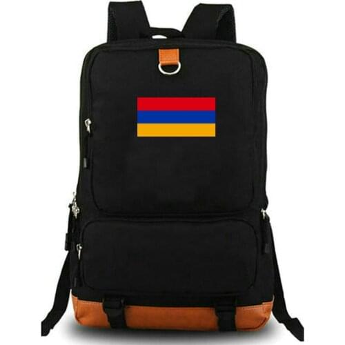 Armenia Backpack Yerevan Flag Schoolbag ARM Country Banner Rucksack Satchel School Bag Laptop Day Pack