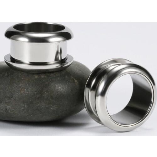 1 Pair New Trendy Ear Plugs Stainless Steel Piercing Earrings Gauges Flesh Tunnel Hand Polish Expanders Body Jewelry 2-25mm