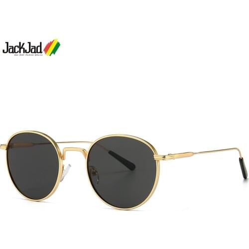 JackJad 2021 Fashion Classic Round Metal Style Sunglasses Women Men Modern Vintage Brand Design Sun Glasses Oculos De Sol 2038