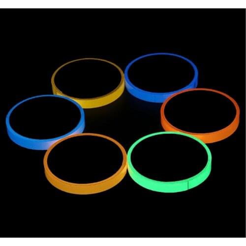 Luminous Tape Self Adhesive PET Warning Tape Night Vision Glow In Dark Fluorescent Home Decoration Warning Stickers