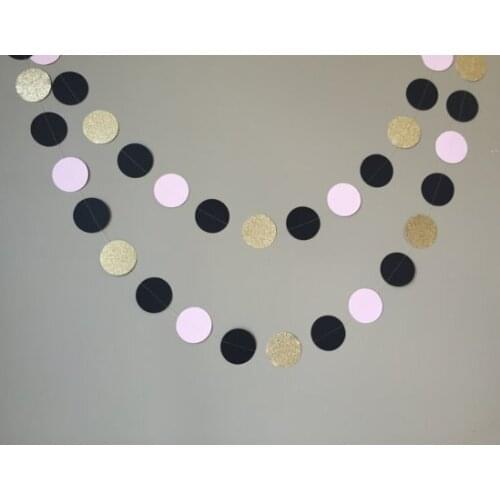 Navy and Silver Glitter Heart Garland, Wedding Decorations, Bridal Shower, Navy and Silver Decor, Paper Garland, Wedding Banner