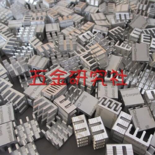 10pcs 14*14*8mm Aluminium Heatsink Cooler With Thermally Silicone Cooling Pads / Without Cooling Pads Heat sink for IC Chip