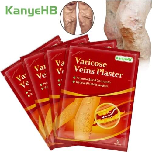 24pcs Varicose Veins Treatment Plaster Varicosity Angiitis Ointment Relief Veins Pain Phlebitis Legs Varicose Veins Patch A595