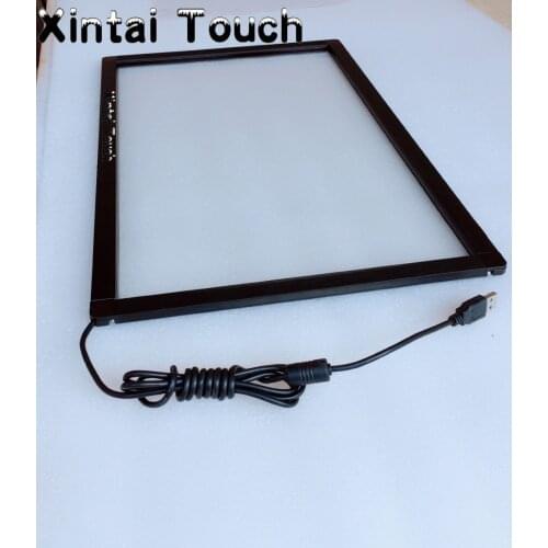 32 inch IR multi touch screen overlay kit Truly 10 points Infrared touch screen frame, Uniform Resolution
