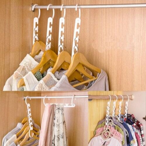 8 PCS Portable Multi-function Stainless Steel Pants Hanger Anti-slip Hanger