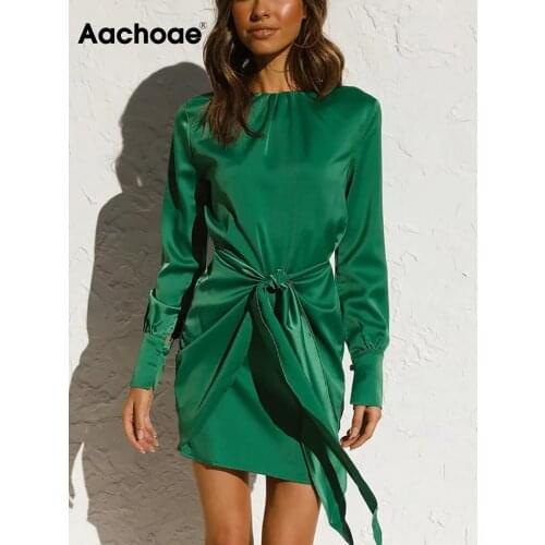 Модные платья-трапеции Aachoae China At AliExpress