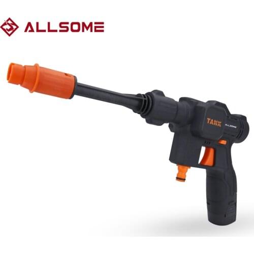 ALLSOME Electric Car Washer Gun High Pressure Cleaner Foam Nozzle For Auto Cleaning Care Cordless Protable Car Wash Spray