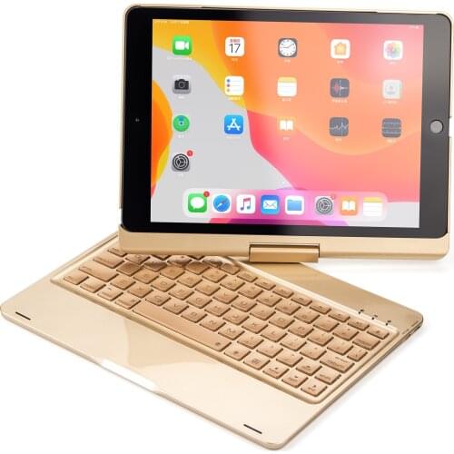 Wireless Bluetooth Keyboard Cover for ipad air3 10.5‘’ Aluminum light-emitting ipad pro10.5‘’alloy rotary bluetooth keyboardcase