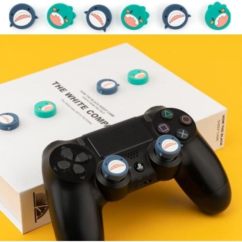 Shark Thumb Stick Grip Cap Joystick Cover For Sony Playstation 5/4/3 PS5/PS4/PS3/Xbox 360 Series X/S Controller Thumbstick Case