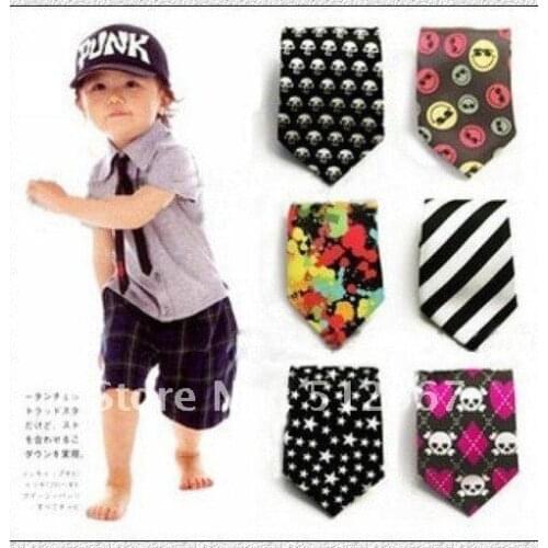 2013 children tie Child necktie Boys Girls Ties Baby scarf neckwear mixed 30 styles Gifts Free Shipping 200pcs/lot