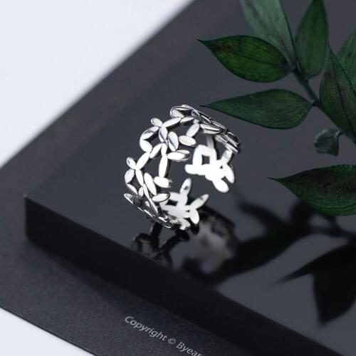Bohemian Leaf Rings For Women Boho Rings Party Trend Korean Creative Geometric Irregular Jewelry Gift
