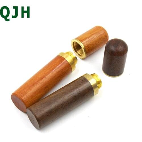 Handmade Leather Tools Production Needle Storage Tools Sandalwood Needle Tube Needle Holder DIY Leather sewing needle storage bo