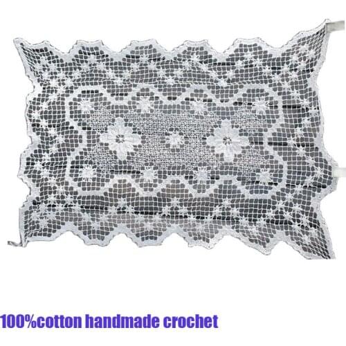 Handmade Lace cotton crochet table place mat pad Cloth tea napkin placemat cup mug wedding coaster Christmas dish doily kitchen