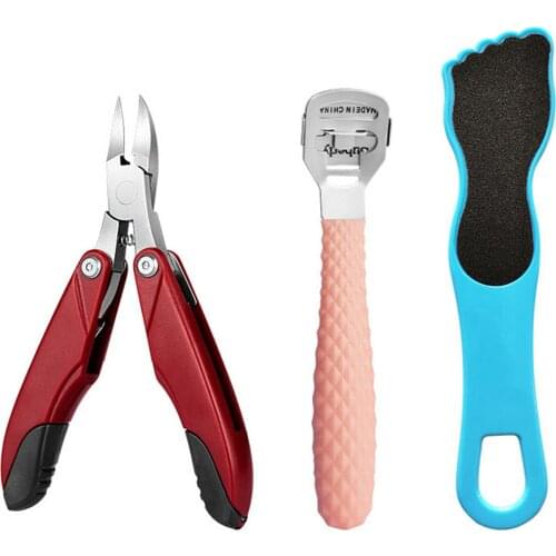 Toenail Clippers for Ingrown or Thick Toenails Multi-functional Foldable Kit Includes Toenail Trimmer Toenail Cleaner Nail File
