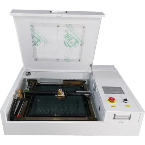 50W CO2 laser cutter 4040 laser cutting and engraving machine with gold laser head and free shipping